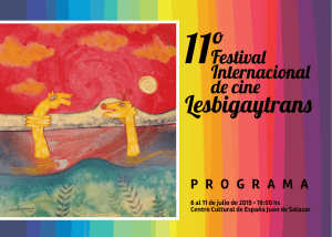 Programa 11º Festival de cine LesBiGayTrans 2015 LIVIANO en PDF