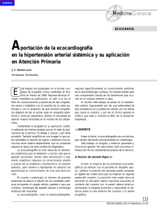 Aportación de la ecocardiografía en la hipertensión arterial