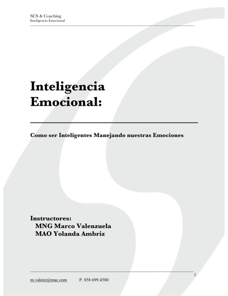 Inteligencia Emocional