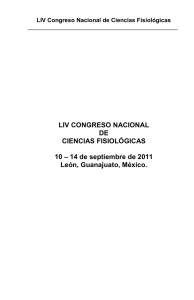 LIV Congreso 2011 - Sociedad Mexicana de Ciencias Fisiológicas