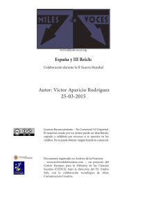 España y III Reich - Colectivo Miles de Voces