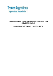 Especificación Técnica - Trenes Argentinos Operadora Ferroviaria