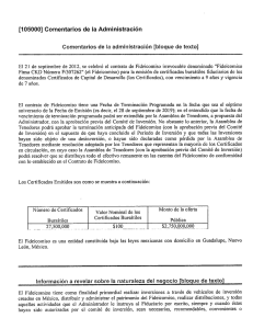 Page 1 105.000 Comentarios de la Administración Comentarios de