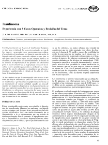 Insulinoma - Asociación Colombiana de Cirugía