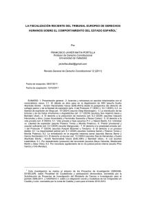 la fiscalización reciente del tribunal europeo de derechos humanos