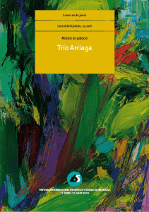 20 de junio: Trío Arriaga - Festival Internacional de Música y Danza