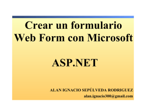 Crear Formularios Web Forms