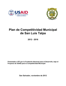 Proyecto USAID para la Competitividad Municipal