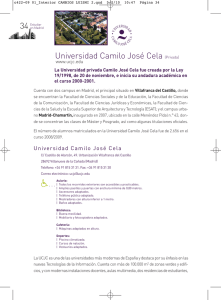 Universidad Camilo José Cela - Espacio Madrileño de Enseñanza