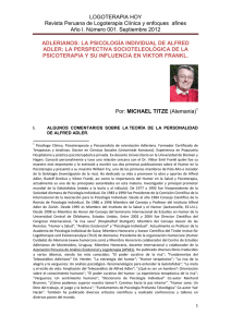 LOGOTERAPIA HOY Revista Peruana de Logoterapia Clínica y