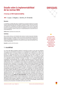 Estudio sobre la implementabilidad de las normas WAI