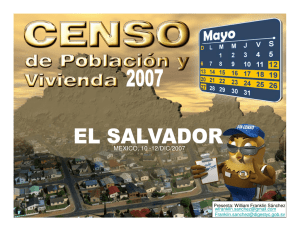 El censo salvadoreño de población 2007