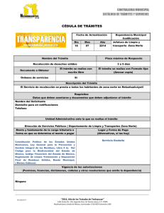 DEPARTAMENTO DE LIMPIA Y TRANSPORTE ZONA NORTE