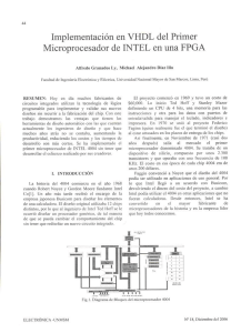 Implementación en VHDL del Primer Microprocesador de INTEL en