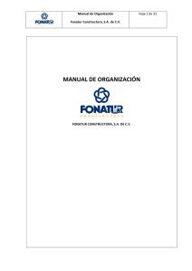 Manual de Organización - Secretaría de Turismo