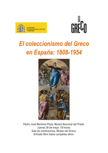 El coleccionismo del Greco en España: 1808-1954