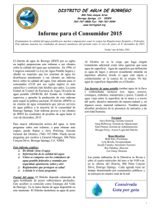 Informe para el Consumidor 2015