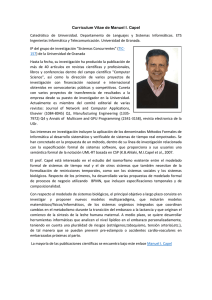 Curriculum Vitae de Manuel I. Capel Catedrático de Universidad
