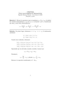 Soluciones del Segundo Examen Parcial (Junio 2001)