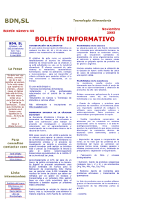 Boletín informativo nº 44, noviembre 2005