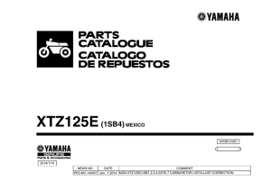 Catálogo de partes XTZ125