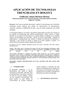 ARTICULO APLICACIÓN DE TECNOLOGIAS TRENCHLESS EN