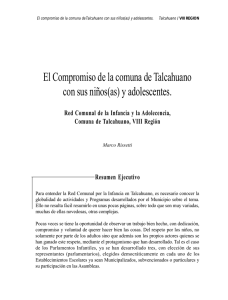 El Compromiso de la comuna de Talcahuano con sus niños(as) y
