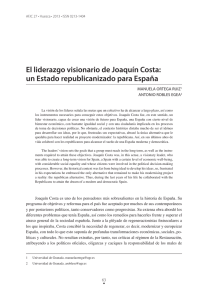 El liderazgo visionario de Joaquín Costa: un Estado