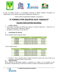 ii torneo por equipos 2016 tabasco