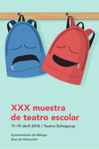 Programa XXX Muestra de Teatro Escolar 2016