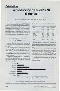 La producción de huevos en el mundo