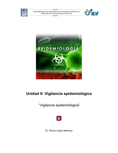 Unidad II: Vigilancia epidemiológica