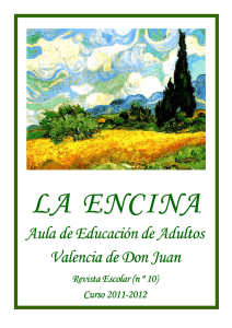 Revista La Encina 2012 - CEPA FAUSTINA ÁLVAREZ GARCíA