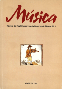 Revista Num.1 RCSMM - Real Conservatorio Superior de Música de