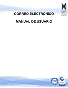 CORREO ELECTRÓNICO MANUAL DE USUARIO