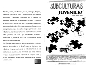 Subculturas-juvenile.. - Grupo de Estudios Urbanos y Generacionales