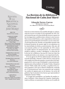La Revista de la Biblioteca Nacional de Cuba José
