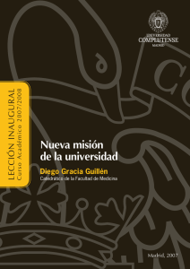 Nueva misión de la universidad - Universidad Complutense de Madrid