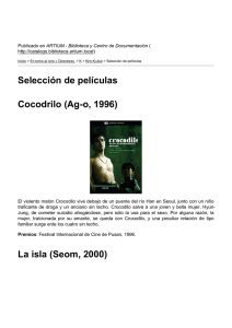 Selección de películas Cocodrilo (Ag-o, 1996) La isla