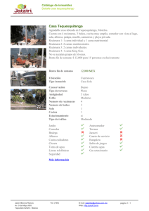 Catálogo de inmuebles - Dettalle casa tequesquitengo