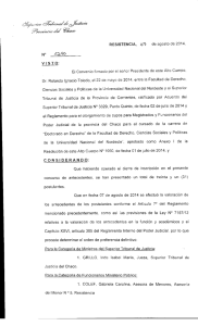 Resolución 1210 - Poder Judicial de la Provincia del Chaco