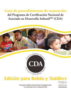 Edición para Bebés y Toddlers - Council for Professional Recognition