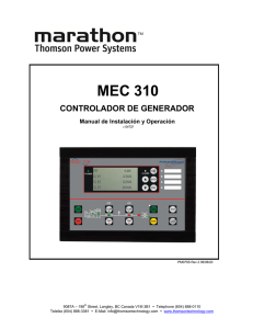 mec 310 controlador de generador