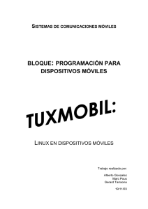 El proyecto TUXMOBIL: Linux en dispositivos móviles
