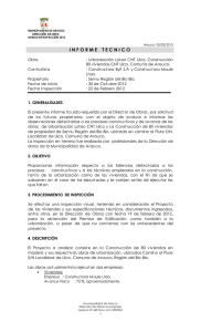 Informe Peritaje Municipalidad de Arauco CNT Llico