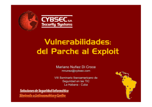 Vulnerabilidades: del Parche al Exploit