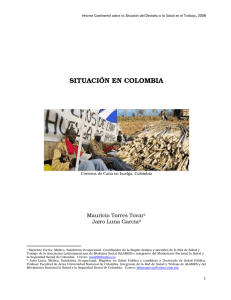 situación en colombia - Universidad de Antioquia