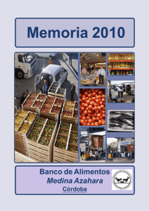 Memoria 2010 - Banco de Alimentos de Córdoba