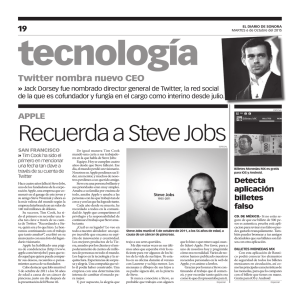 Recuerda a Steve Jobs