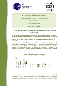 Informe de Ventas Minoristas Agosto de 2015